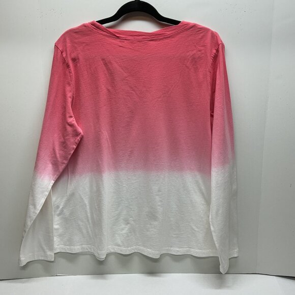 Large Long-Sleeve Tee Candace Cameron Bure The Ocean Dipped Posey A473684 - Picture 6 of 8